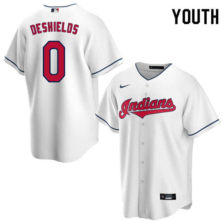 Nike Youth #0 Delino DeShields Cleveland Indians Baseball Jerseys Sale-White